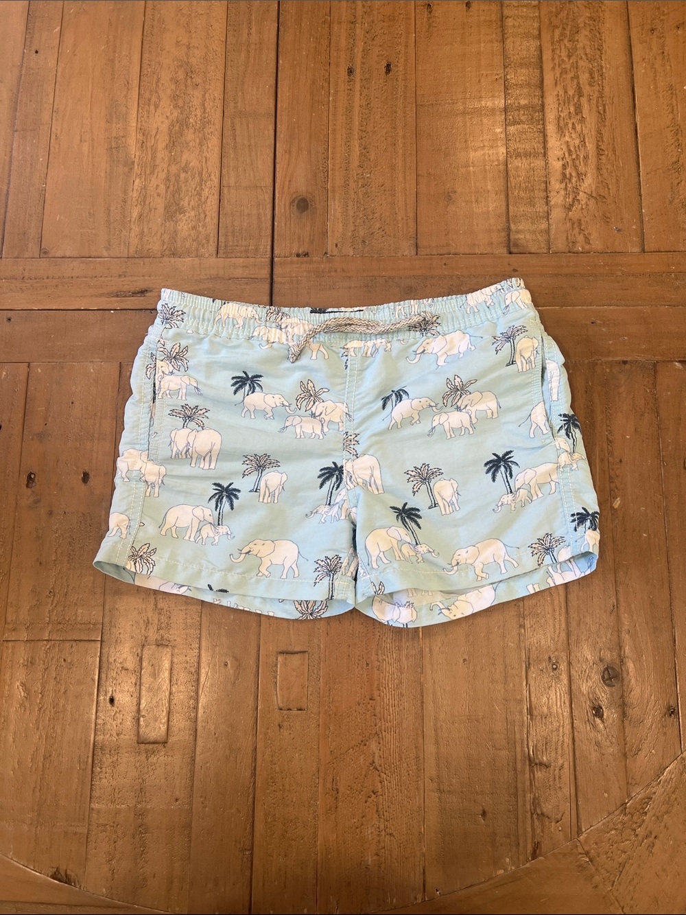 Vilebrequin blue elephant swim trunks boys 8 years bathing suit